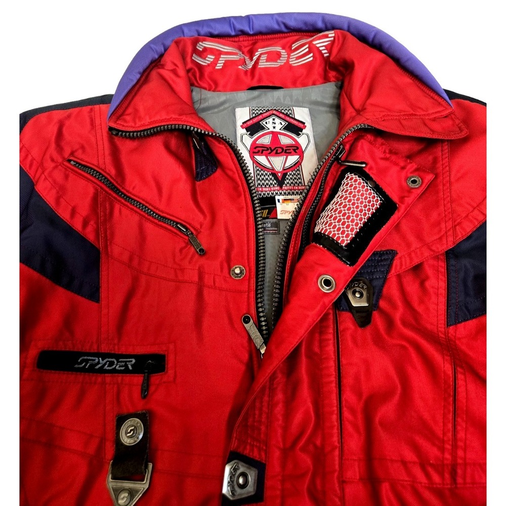 Vintage 90's Spyder USA Entrant GII Thinsulate Lite Loft Ski Jacket Men's L Red - Picture 10 of 16